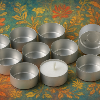 Alumiininen tuikkumuotti, pyöreä, 100 kpl