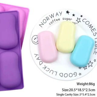 Saippuamuotti kuusiosainen ovaali