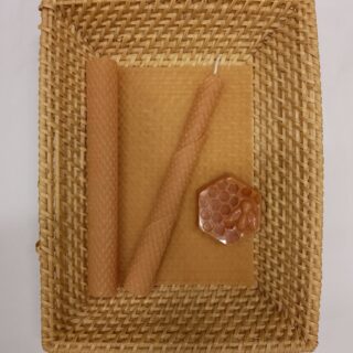 Lahtisen mehiläisvahakynttilälevy Meripihka