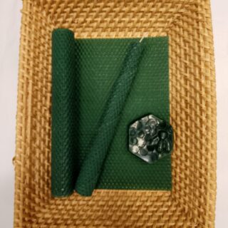 Lahtisen mehiläisvahakynttilälevy, Metsänvihreä