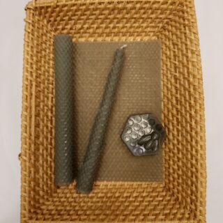 Lahtisen mehiläisvahakynttilälevy Saven vihreä