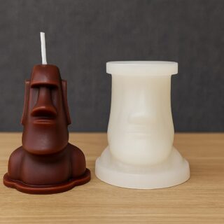 Silikonimuotti, Moai-patsas - pieni