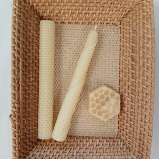 UUTUUS VÄRI! Lahtisen mehiläisvahakynttilälevy Vanilja