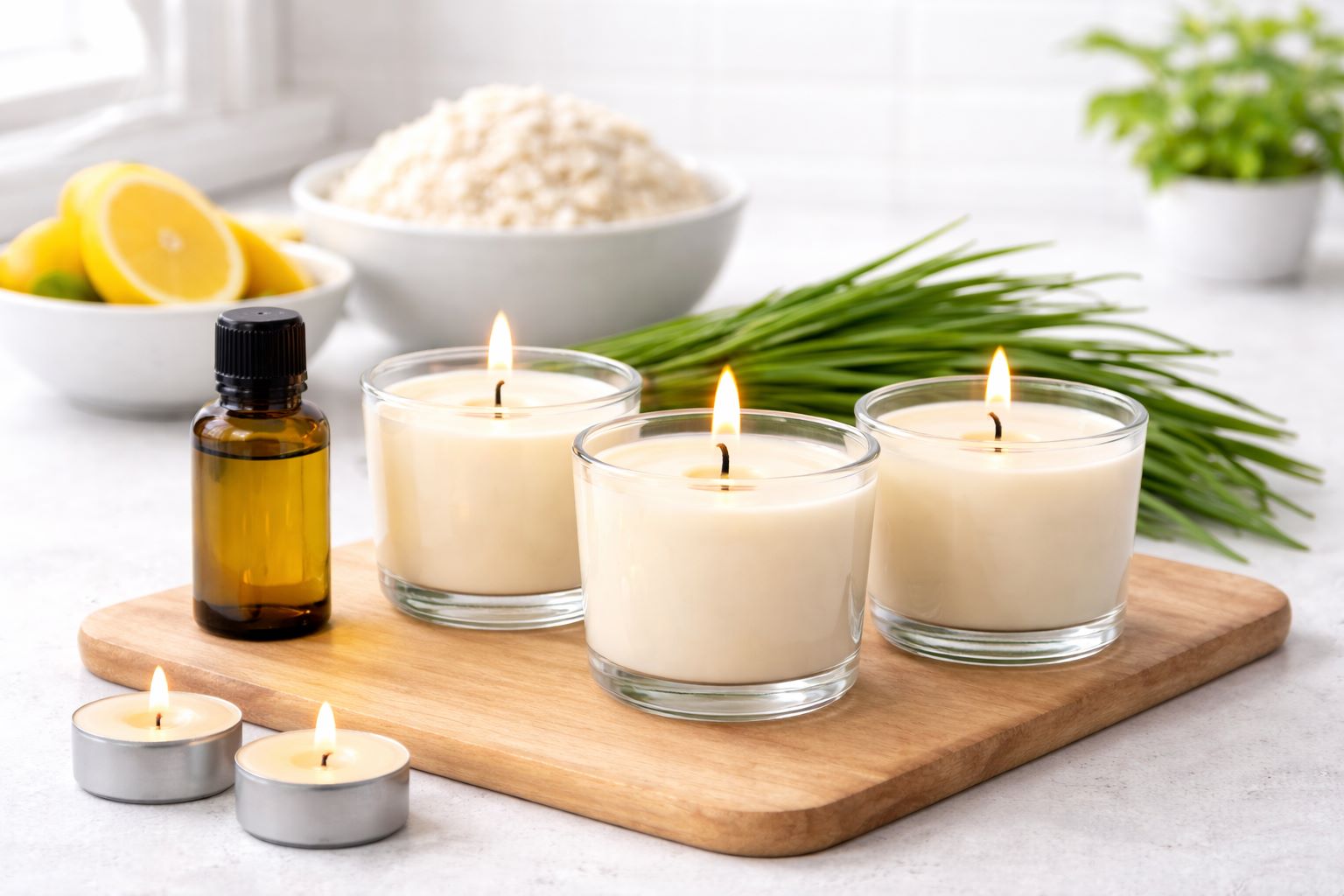 hyönteiskarkotuskynttilä diy pakkaus citronella kynttilät