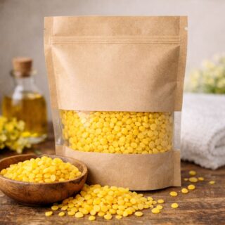 Keltainen mehiläisvaharae kosmetiikkaan