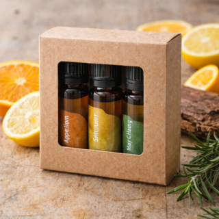 Eteerinen öljysetti – Sitrus - (3 × 10 ml)