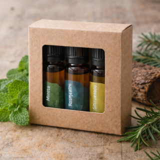 Eteerinen öljysetti – Raikas yrtti (3 × 10 ml)