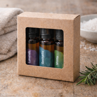 Eteerinen öljysetti – Spa & kylpy - (3 × 10 ml)