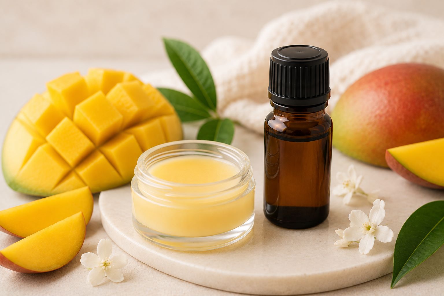mango huulituoksu pullo ja käyttö huulivoiteessa