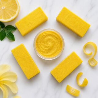 keltainen mica väri lemon sherbert sparkle saippuassa kirkas kimalteleva saippuapala ja mica jauhe